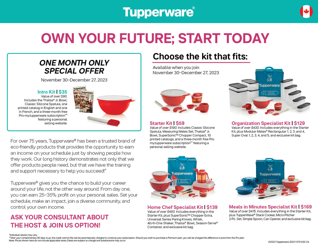 Sales Flyer - High Hopes Tupperware Organization